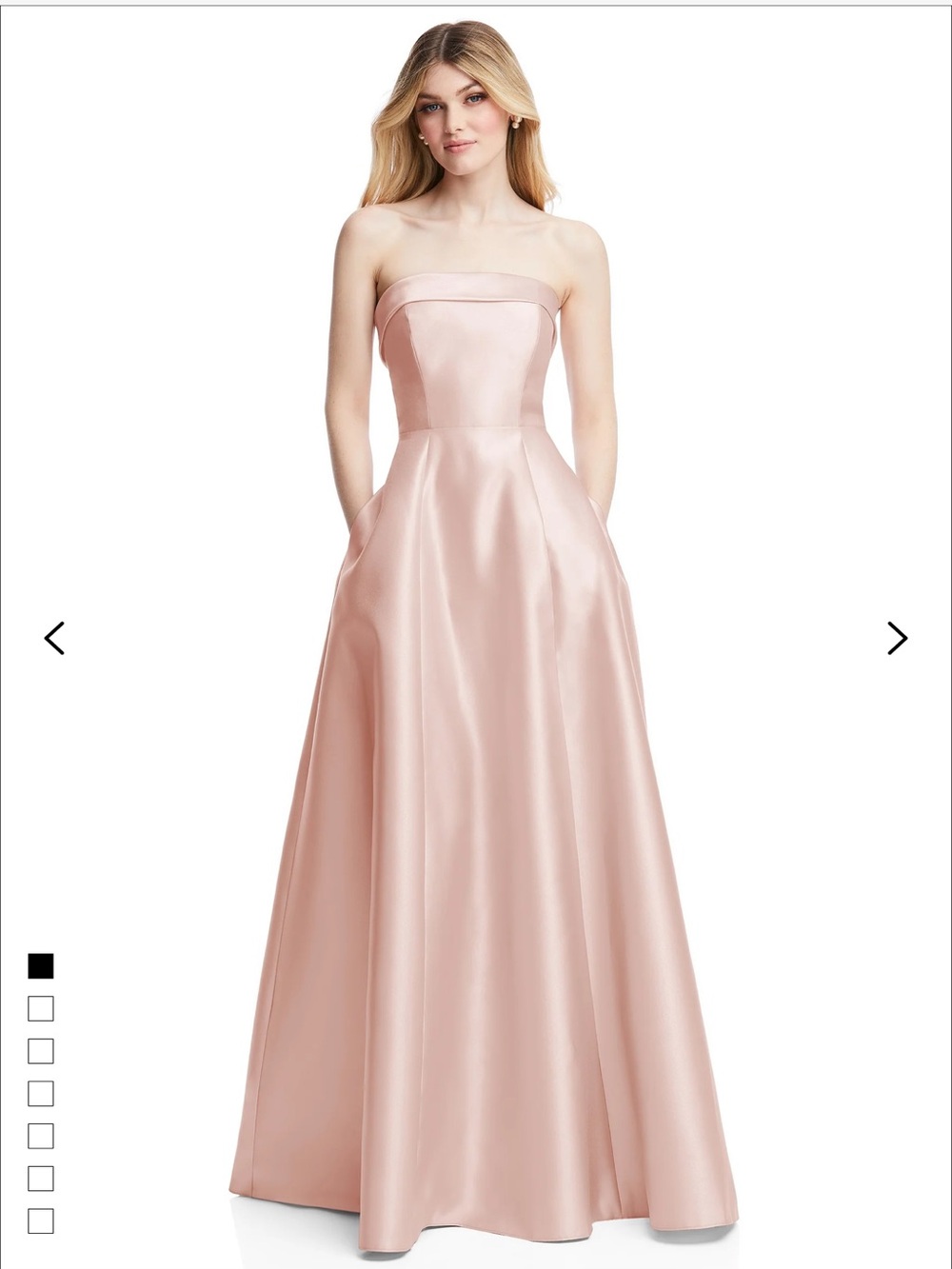 Alfred Sung Style D843 in BLUSH - Autumn Wedding Guest Dress
